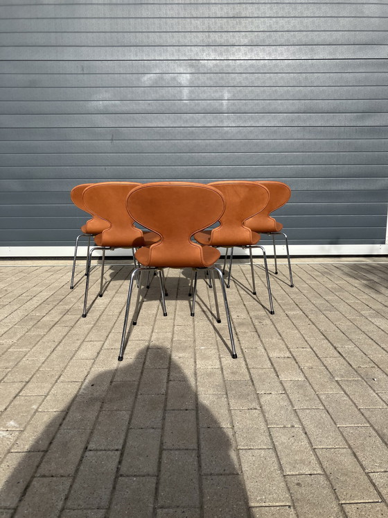Image 1 of ¡¡NUEVO!! Sillas Fritz Hansen Ant en piel color coñac