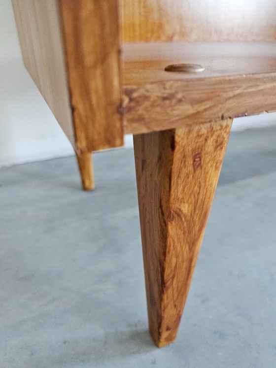 Vintage Mid-Century Lowboard / Bookcases, 60s/70s Scandinavian Style, Wood, Brown, Mid Century Modern (photo 11 of 13)
