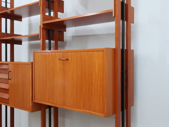 Image 1 of Mid-Century Italian teak bookcase / room divider AV Arredamenti 1960s