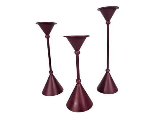 Image 1 of Memphis Milano stijl | kandelaar houders | set van 3 | 80's |
