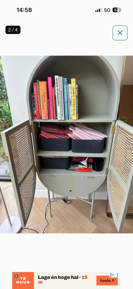 Meuble de salon HK – wandkast, Wood, Rattan (photo 2 of 5)