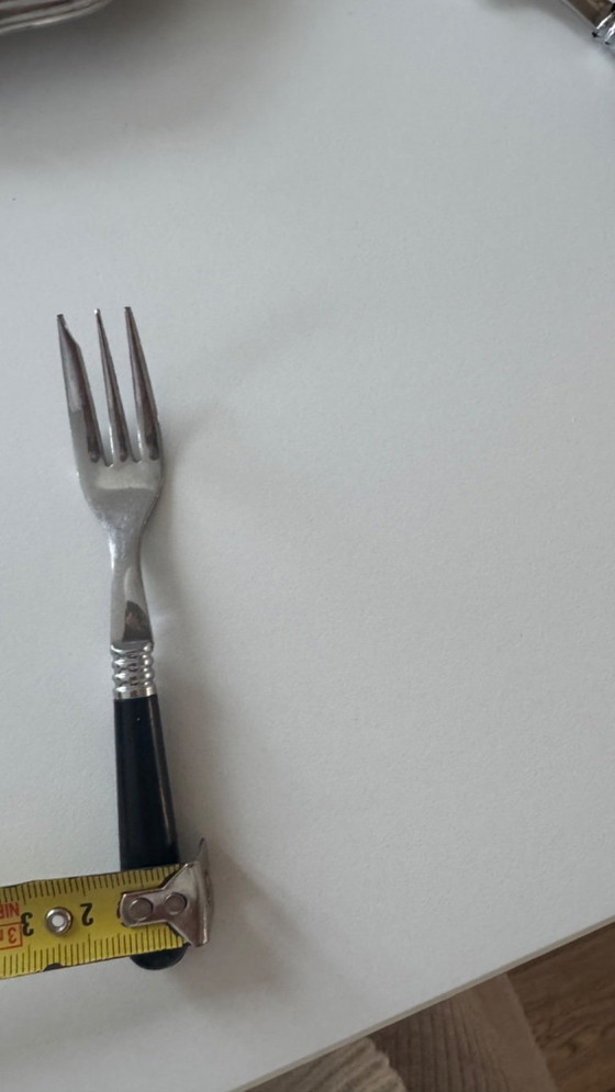 Image 1 of Vintage High Tea Set met Zwarte Handvaten