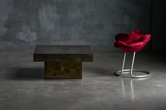 Image 1 of Tavolino brutalista in acciaio, Francia, anni '70