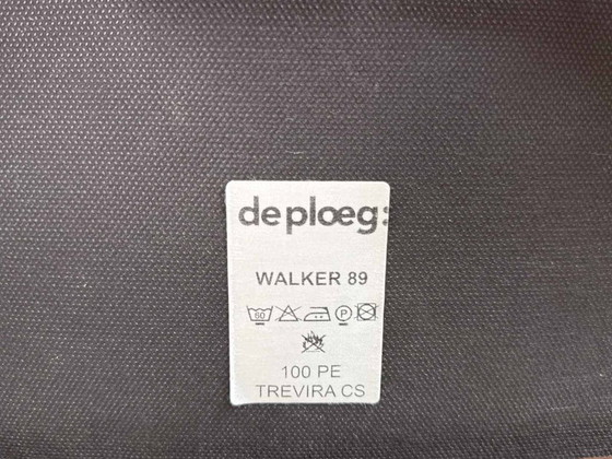 Image 1 of Set of 4 vintage cow horn chairs – Louis van Teeffelen, De Ploeg fabric