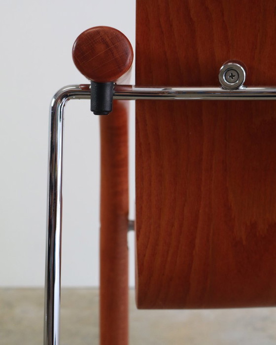 6x Chaises Thonet S320 Design Schneider & Böhme – Chaises de salle à manger, Metal, Wood, Modern (photo 6 of 16)