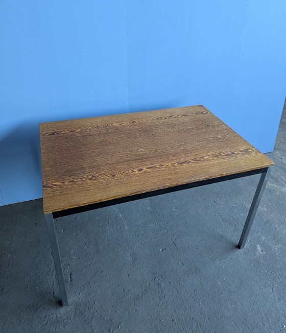 Minimalistischer TE52 Schreibtisch/Esstisch Martin Visser Spectrum – Rostfreier Stahl, Metall (photo 7 of 15)
