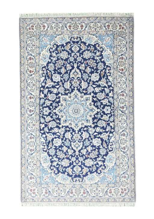 Tapis persan noué à la main - Naïn 9La avec soie - 220 x 135 cm