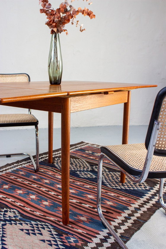 Image 1 of Vintage teak dining table AM ​​Mobler Danish square mid-century