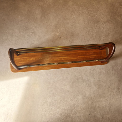 Vintage danish coat rack scandinavian wall coat rack tekwood