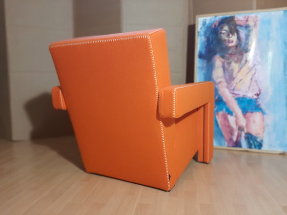 Image 1 of Cassina Utrecht 637 Nuovo mai usato in panno di lana Ruggine arancione (Serie 13L) Punto cavallo