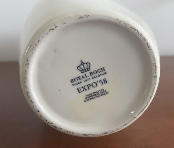 Image 1 of Royal Boch - Expo 1958 design vaas ontwerp Lucien de Roeck - replica