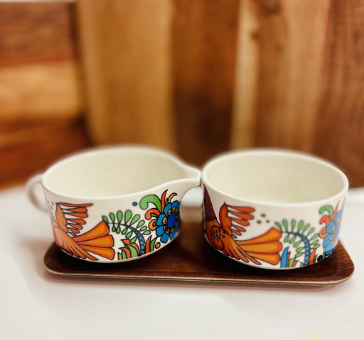Creamer and Acapulco Cup Villeroy & Boch Vintage