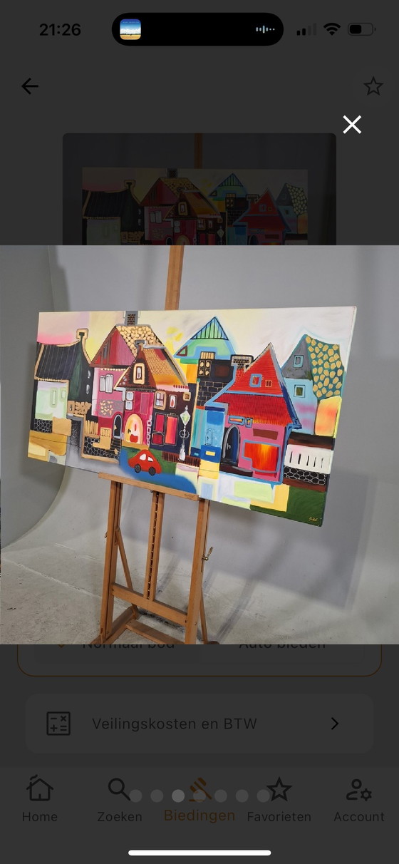 Image 1 of Unique painting by Seidel 140 x 70 cm "untitled"