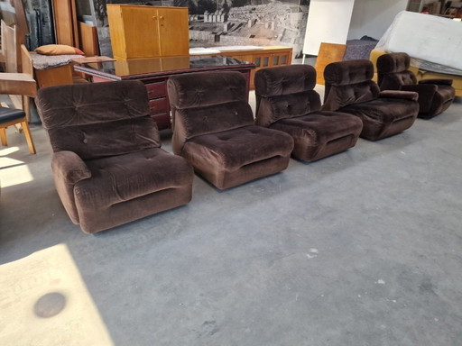 Vintage Italian design modular lounge chairs 1970’s