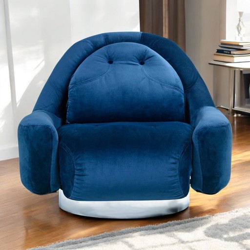 Sedia girevole restaurata Guido Faleschini per Mariani