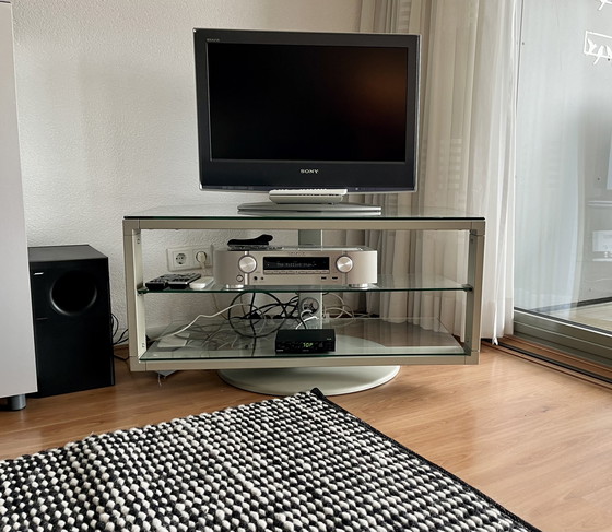 Image 1 of Swivel Glass TV Furniture