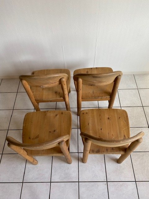 Rainer Daumiller Sedie da Pranzo in Legno di Pino Set Anni '70 Design Danese – Wood (photo 4 of 5)