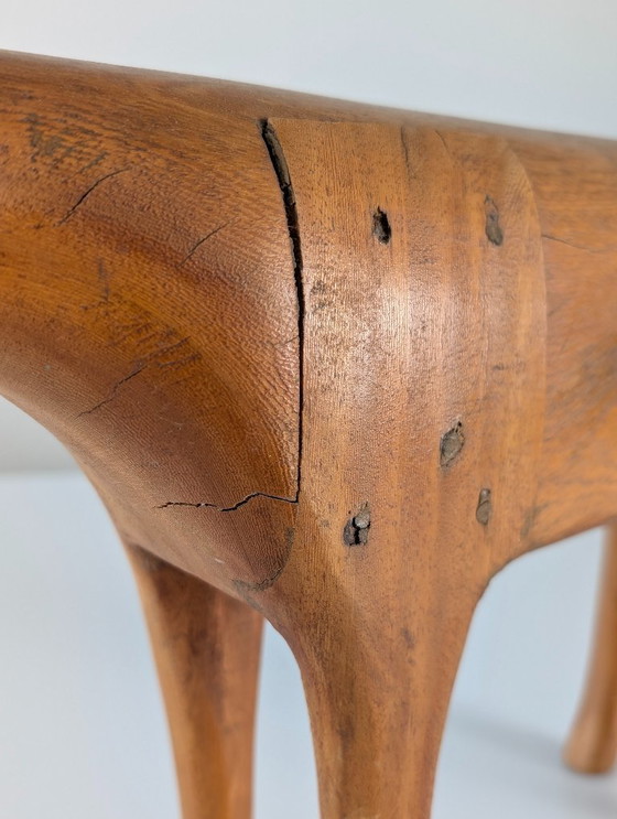 Image 1 of Sculpture abstraite d'animal en bois, design scandinave du milieu du XXe siècle