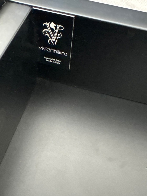 Image 1 of Table de chevet de luxe en véritable verre miroir