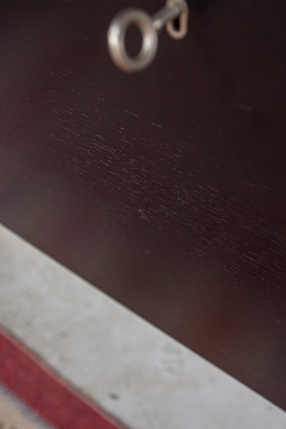 Image 1 of Original String shelf, vintage Nisse black sideboard bookshelf