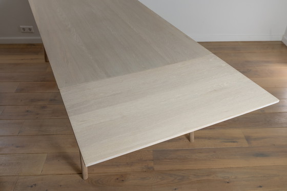 Image 1 of Table à manger extensible scandinave Japandi Whitewash