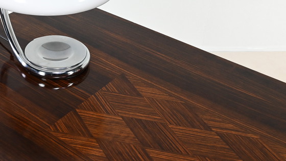 Image 1 of Table de salle à manger Art Déco en bois de rose, France, C.1930