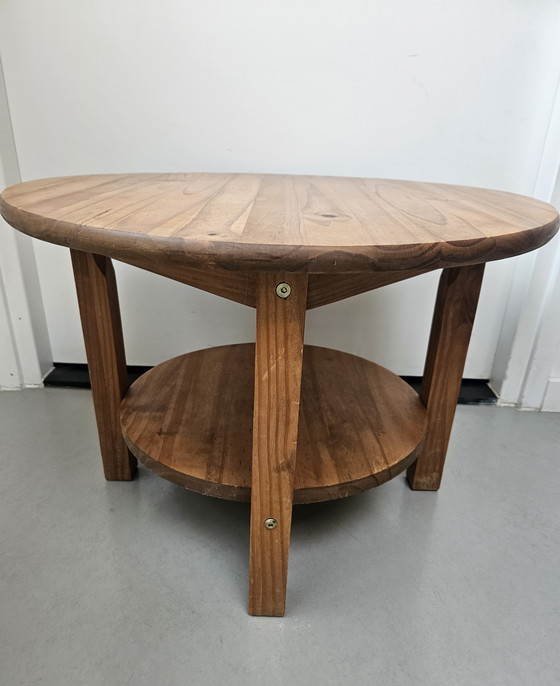 Image 1 of Vintage Scandinavian solid pine side table
