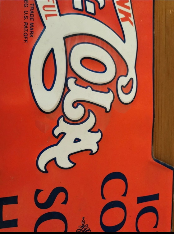 Image 1 of Vintage Pepsi-Cola Sign 🥤 - Metal Arrow