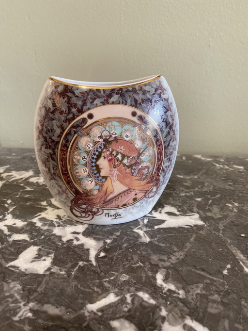 Vaso Mucha art nouveau