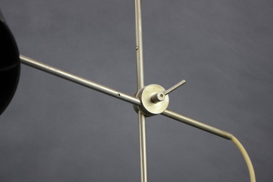 Image 1 of Lampe de table industrielle réglable en bakélite noire / Tchécoslovaquie, années 1970