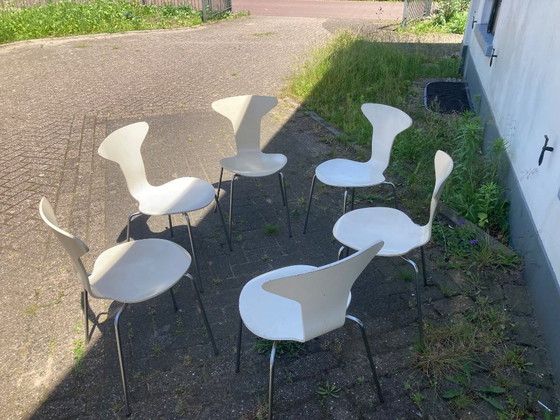 Image 1 of 6x Arne Jacobsen Mosquito/Mosquito chairs - Fritz Hansen