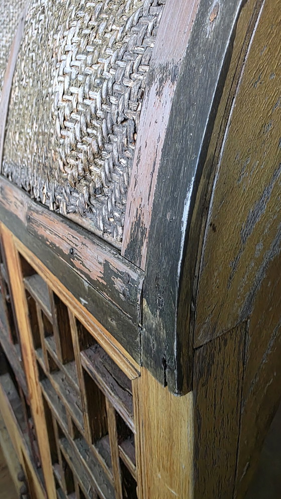 Image 1 of Antica portantina cinese palanchino con ruote, circa 1900