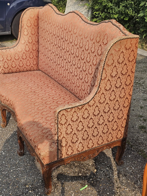 Unique Antique Louis XV Style Canapè - Ornate & Characterful