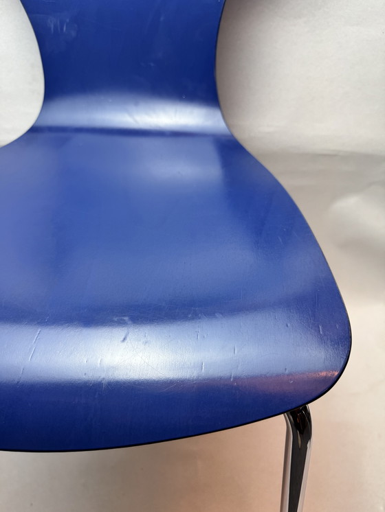 Image 1 of Set of 2 original Arne Jacobsen "Mosquito Chairs" model 3105 for Fritz Hansen (2003)