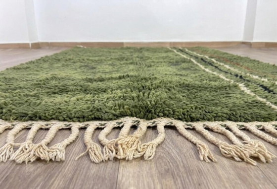 Image 1 of Magnifique Tapis artisanal vert olive 400cmx300cm 