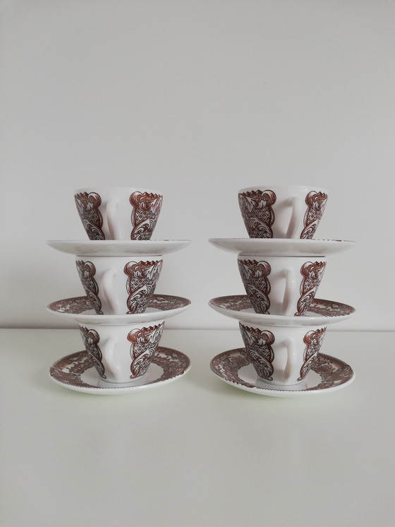 Image 1 of Tasses Et Sous-Coupes Rivanel Vintage