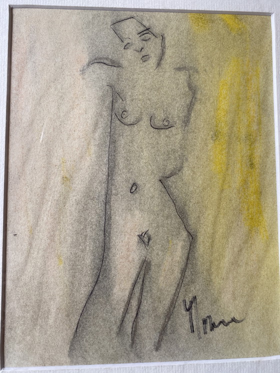 Image 1 of Eugenie Morin Original watercolor around 1833-1875