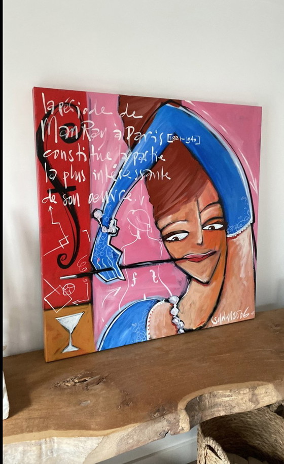 Image 1 of Selwyn Senatori, peinture Sangria, 100 x 100 cm