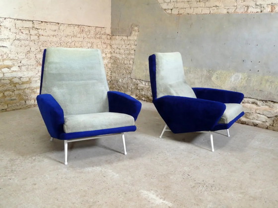 Par de sillones de Guy Besnard, 1960 – Besnard (Guy), Vintage (photo 6 of 8)