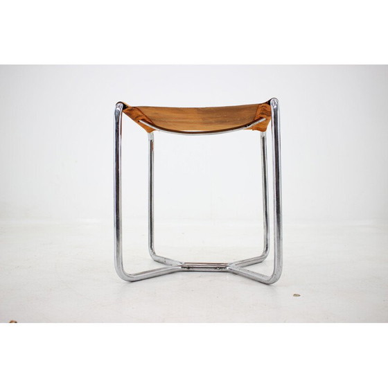 Image 1 of Vintage chromed stool by Marcel Breuer for Thonet B8, 1930s