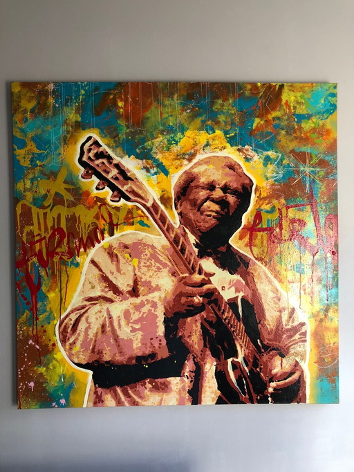 Rodrigo Izolag Bb King Original Painting