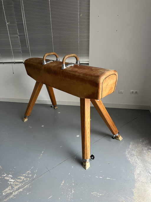 Vintage Gymnastics Horse incl. Stirrups