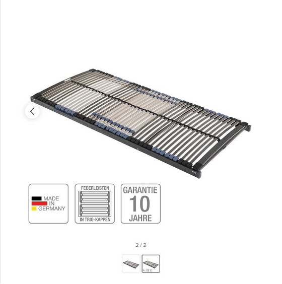 Image 1 of Sommier à lattes TriFlex Delux 44N 140x200 cm