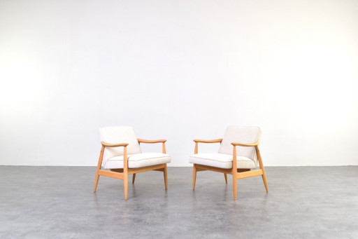 Lounge-Sessel im Mid-Century-Stil von J. Kędziorek, 1960er Jahre, 2er-Set