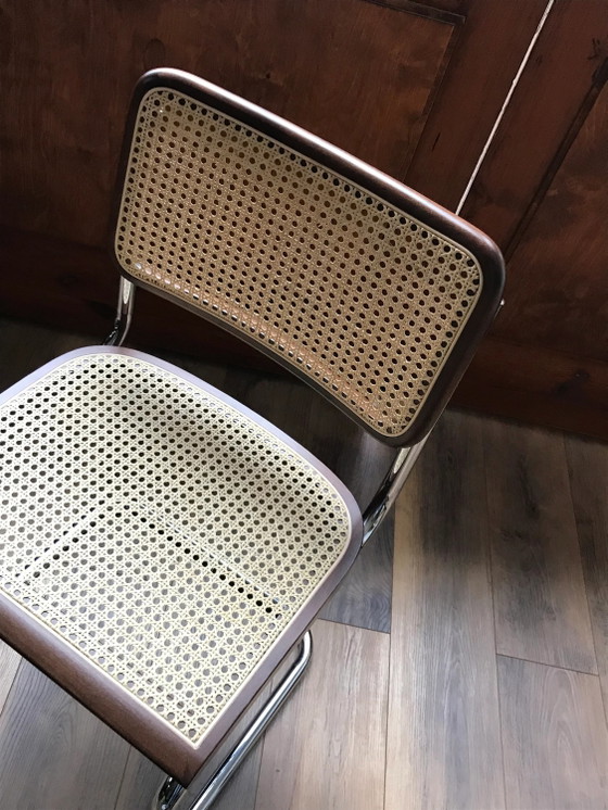 Mid-Century Modern Italian Marcel Breuer B32 Cesca Chair, 70s – Adjustable recliner chair, Metal, Chrome (photo 5 of 7)