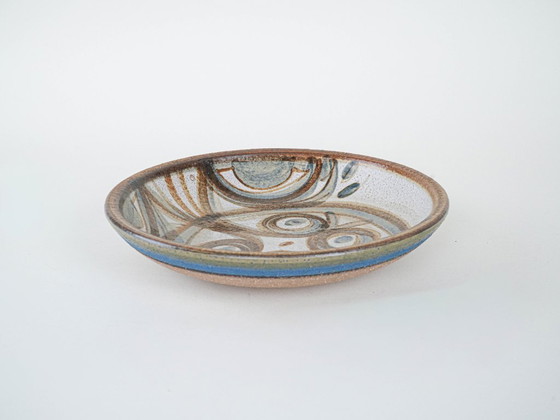 Image 1 of Keramikplatte, dänisches Design, 1960er Jahre, Designer: N. Backhausen & P. ​​Brandborg, Hersteller: Søholm