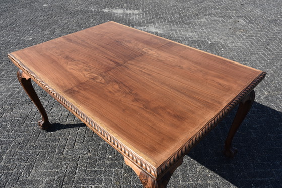 Image 1 of Magnifique table/bureau extensible en bois massif