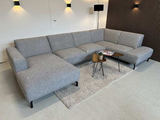 Hellgraues U-förmiges Sofa 350x197/160cm