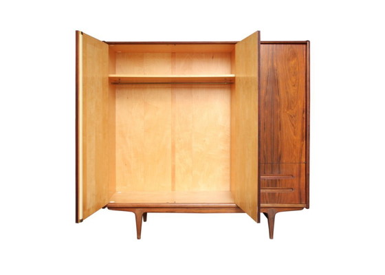 Image 1 of Vintage Scandinavian rosewood wardrobe, 1950s/60s