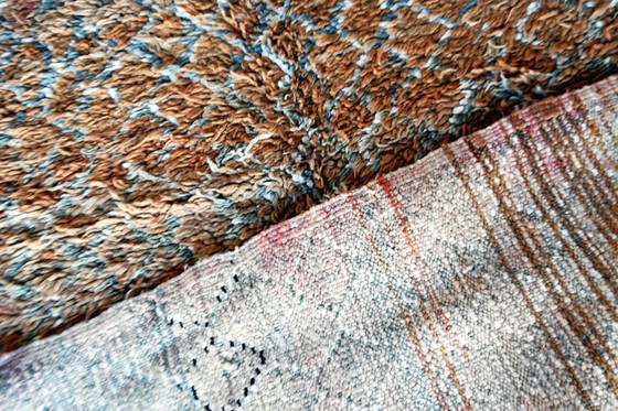 Image 1 of Earthy Tone Vintage Moroccan Boujaad Rug – 228 x 141 cm